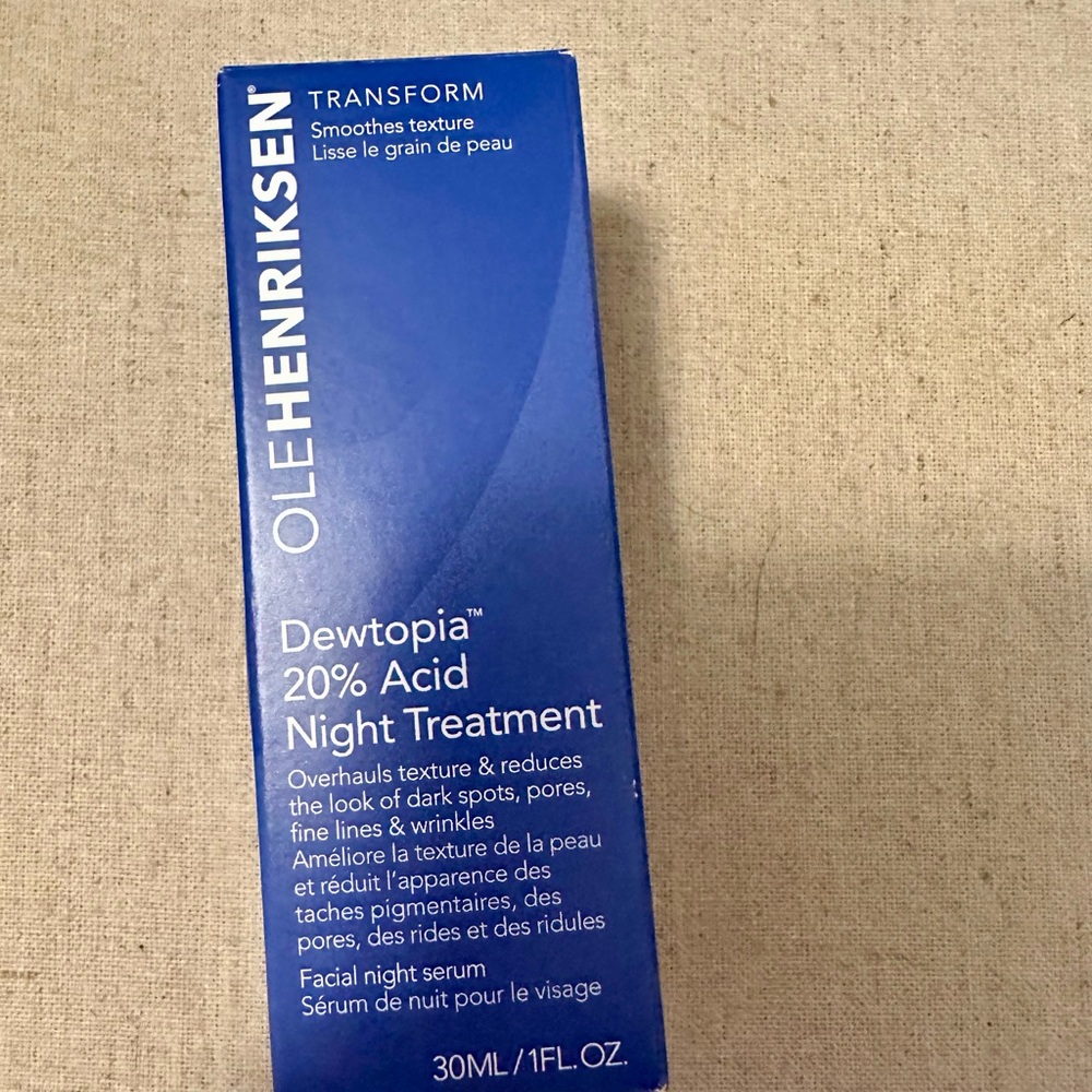 OLEHENRIKSEN Dewtopia 20% PHA/AHA Retexturizing Night Serum NEW - Picture 2 of 15